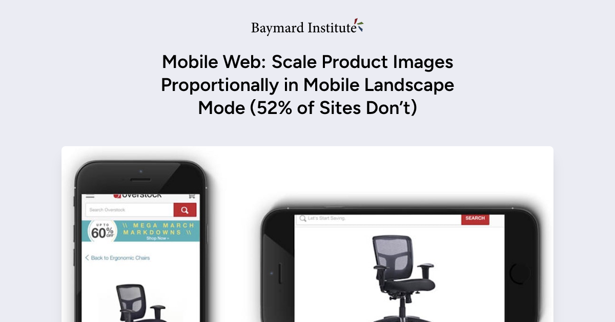 Mobile Web: Scale Product Images Proportionally In Mobile Landscape ...